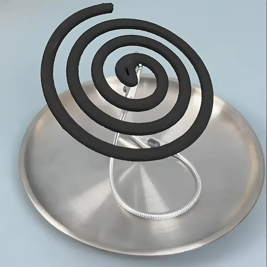 Incense Holder - Double-Ended Mosquito Coil Holder With Ash