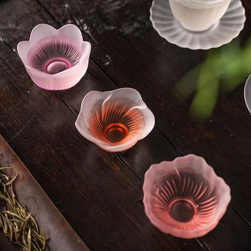 Japanese Pottery - Japanese style pink heat-resistant glass covered
