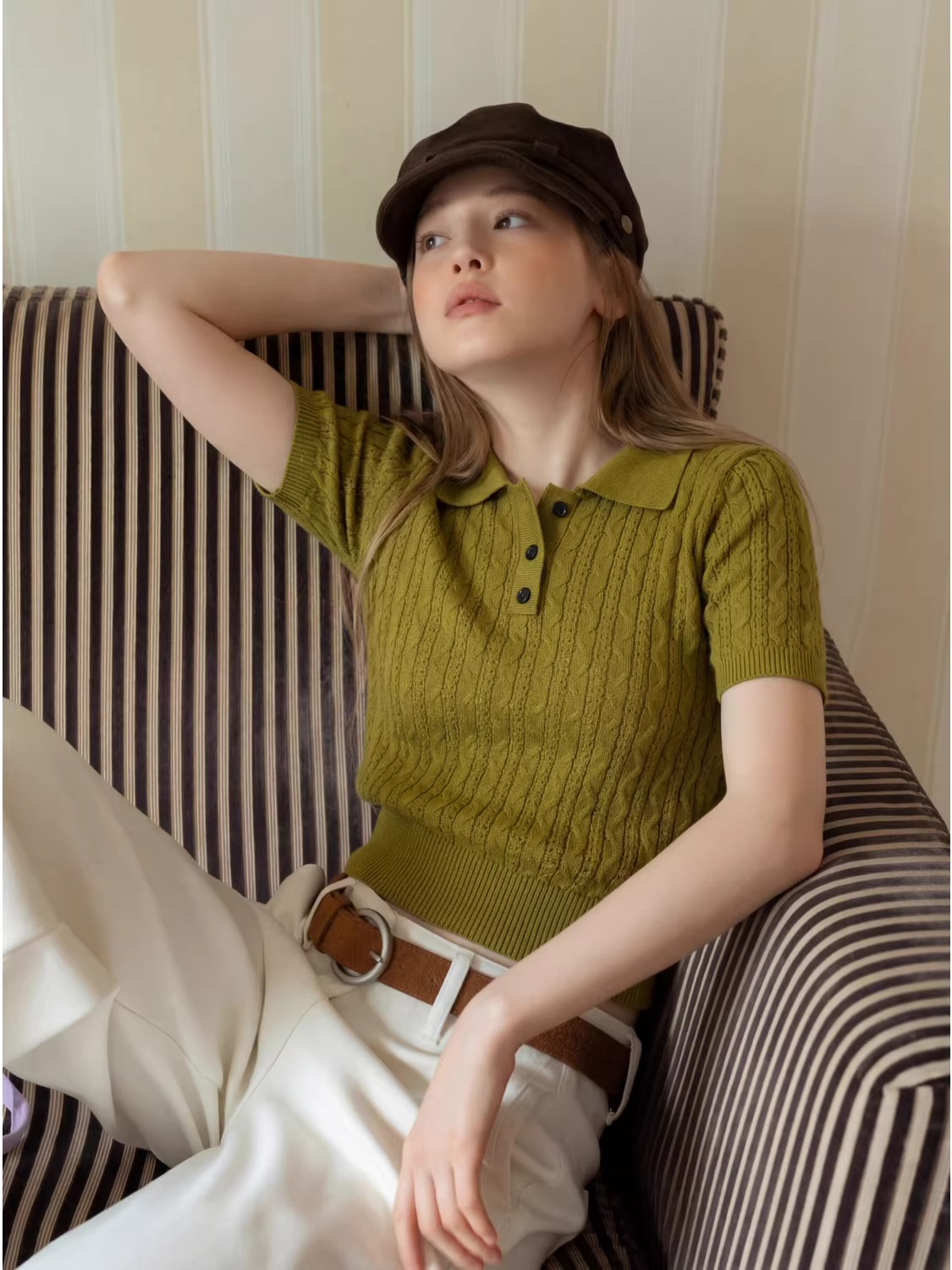 Fashion Casual Style Twist Cab - огляд і ціна Matcha