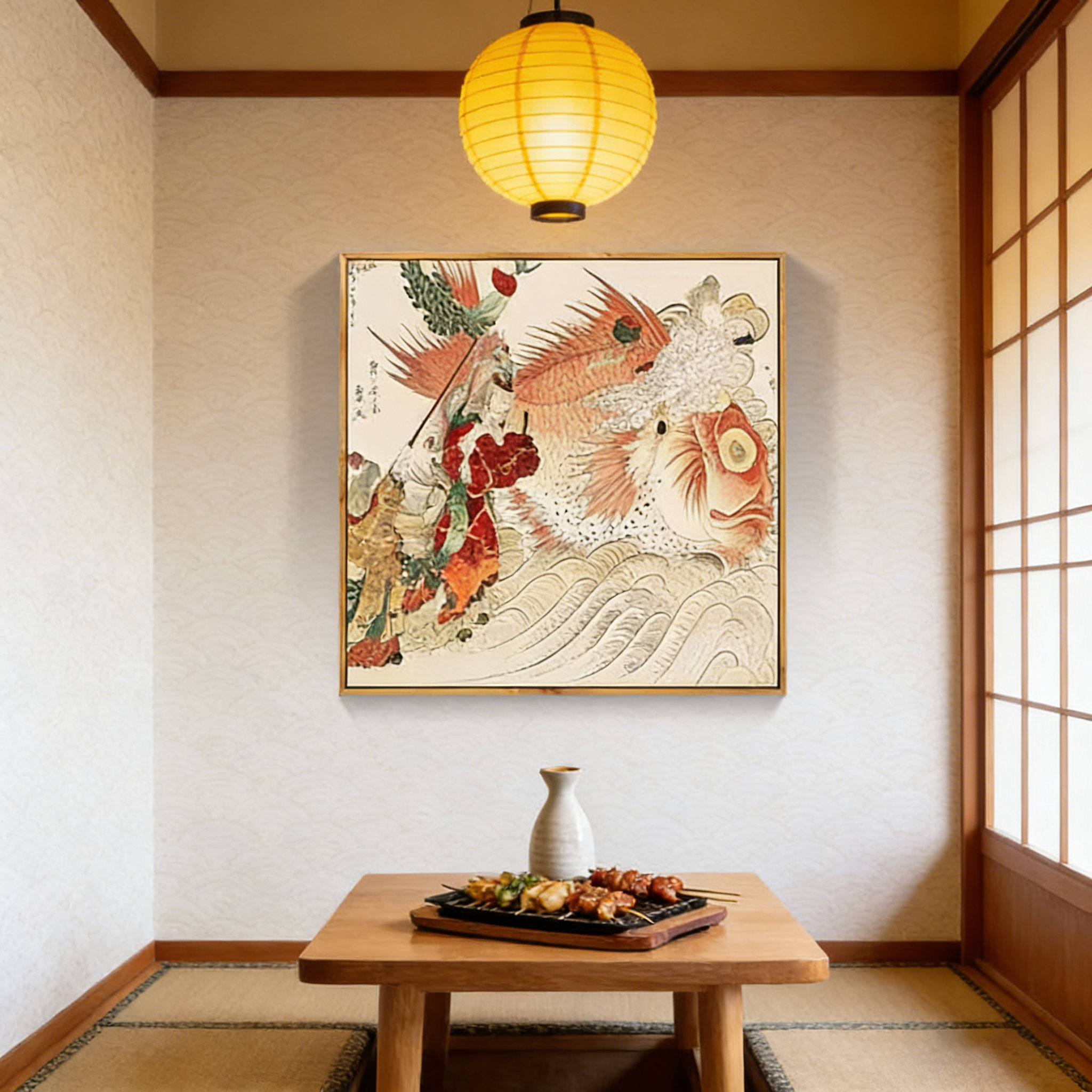 Japanese Ukiyo-e Style Lobster - огляд і ціна Japanese Restaurant Lifestyle
