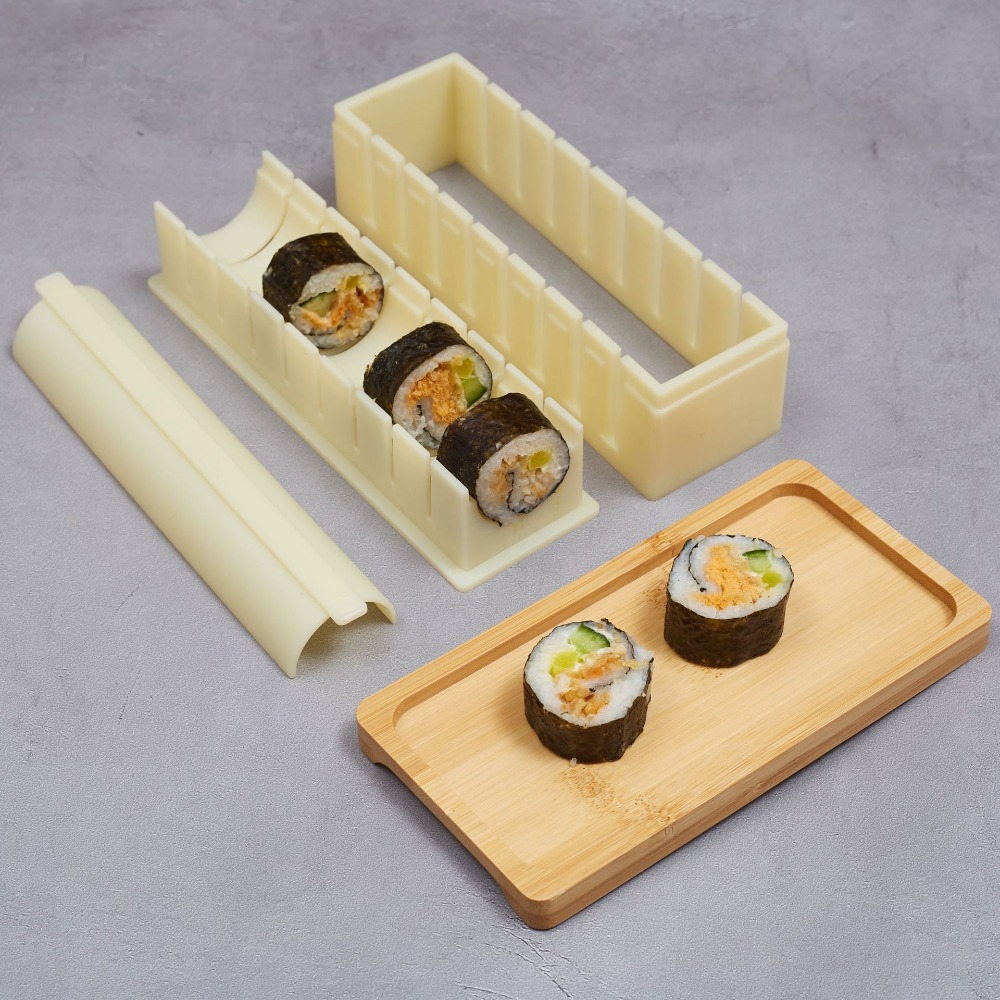 3pcs/set Plastic Sushi Maker E - огляд і ціна Sushi Making Kit