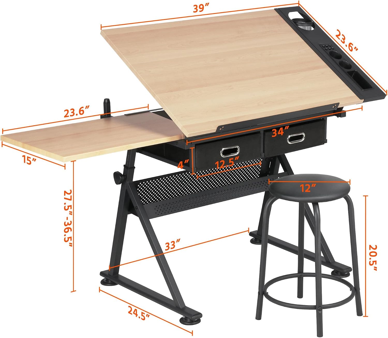 Adjustable Drafting Table Art  - огляд і ціна Matcha