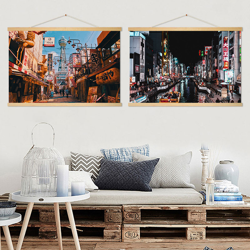 Japanese street scene hanging  - огляд і ціна Japanese Restaurant Lifestyle