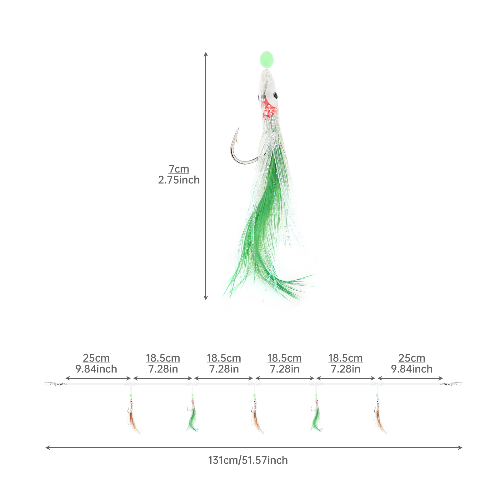 Sabiki Soft Fishing Lure Hooks - огляд і ціна Furoshiki