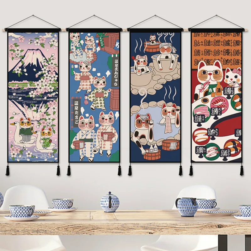 Japanese Lucky Cat Cloth Art A - огляд і ціна Japanese Restaurant Lifestyle